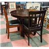 Image 1 : KITCHEN TABLE WITH 3 CHAIRS 42" DIAMETER