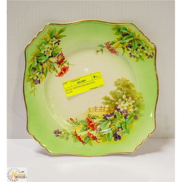 ROYAL WINTON DECORATIVE PLATE