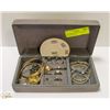Image 1 : GREY JEWELRY BOX WITH RINGS BANGLES & MORE
