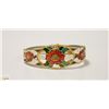 Image 1 : 8"GOLD TONE BRACELET WITH COLORFUL INLAY