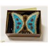 Image 1 : VINTAGE BEADED BUTTERFLY LARGE BARETTE