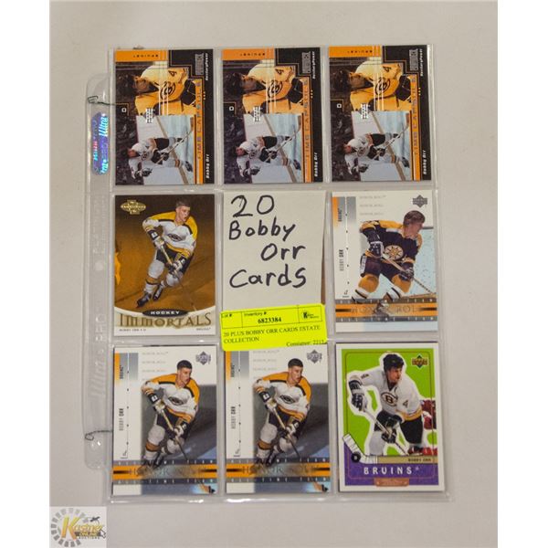 20 PLUS BOBBY ORR CARDS ESTATE COLLECTION