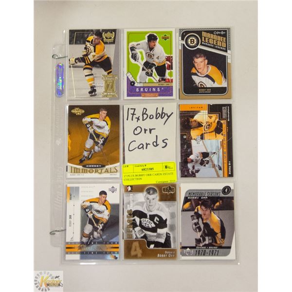17 PLUS BOBBY ORR CARDS ESTATE COLLECTION