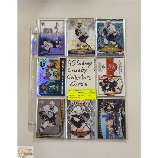 45 CROSBY CARDS INCLUDING INSERTS ESTATE
