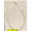 Image 1 : HAND KNOTTED VINTAGE PEARL NECKLACE 17"