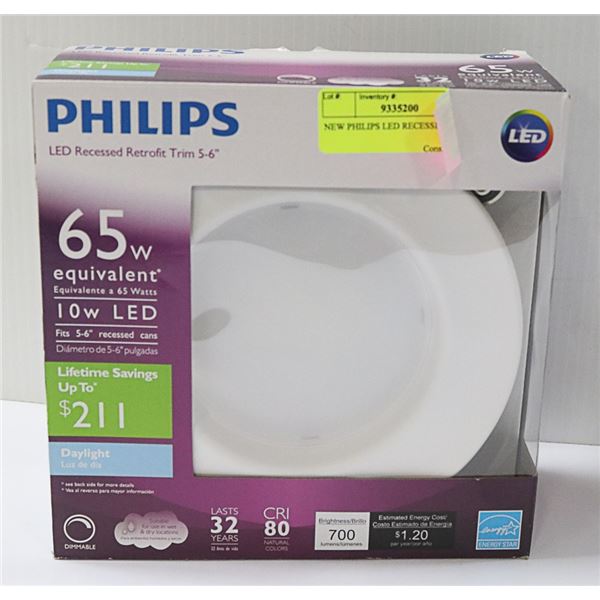 NEW PHILIPS LED RECESSED LIGHT 65W