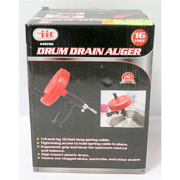 NEW DRUM DRAIN AUGER