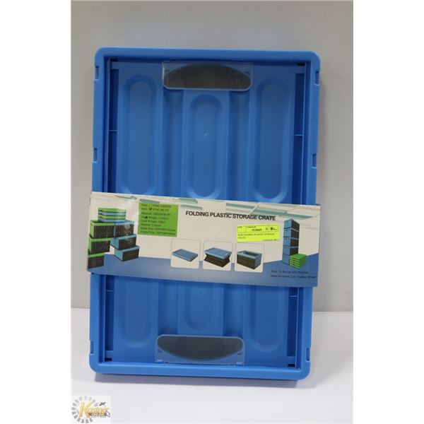 NEW FOLDING PLASTIC STORAGE CRATE