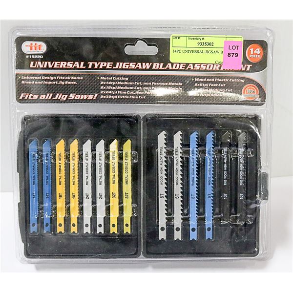 14PC UNIVERSAL JIGSAW BLADE KIT