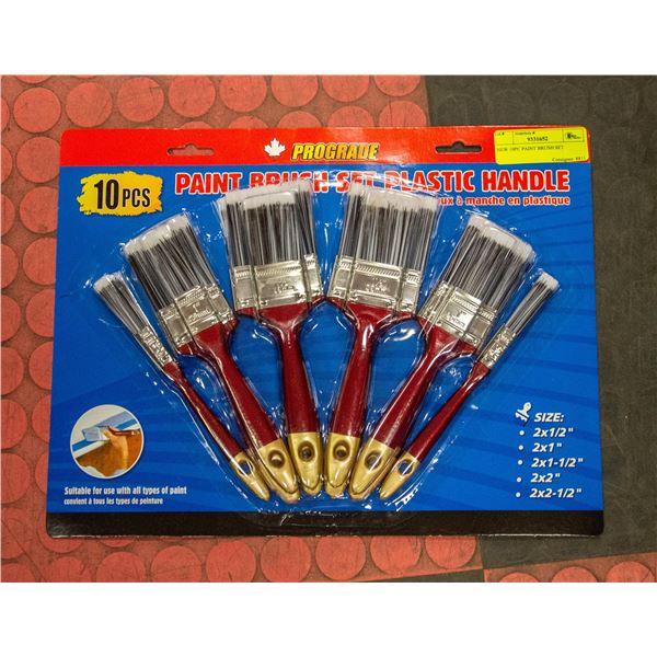 NEW 10PC PAINT BRUSH SET