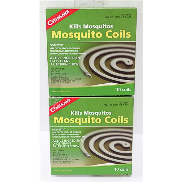 NEW COGHLANS MOSQUITO COILS *** 20 COILS TOTAL***