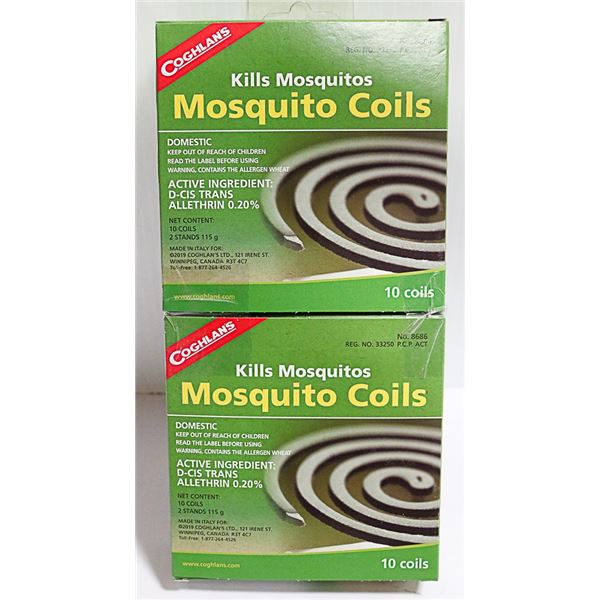 NEW COGHLANS MOSQUITO COILS *** 20 COILS TOTAL***