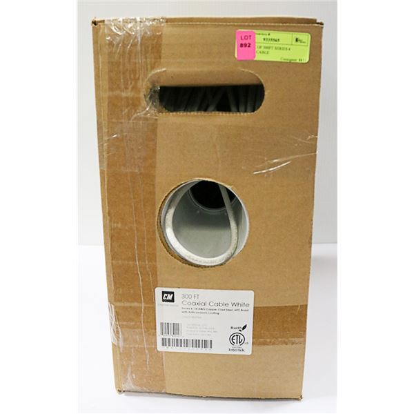 NEW BOX OF 300FT SERIES 6 COAXIAL CABLE