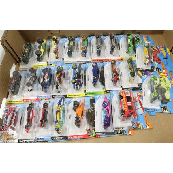 COLLECTION OF 25 INDIVIDUAL HOT WHEELS CARS