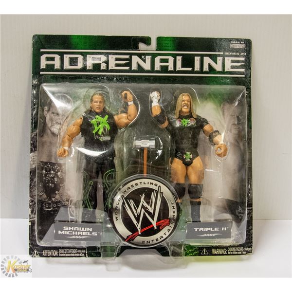 WWE ADRENALINE SERIES SHAWN MICHAELS & TRIPLE H