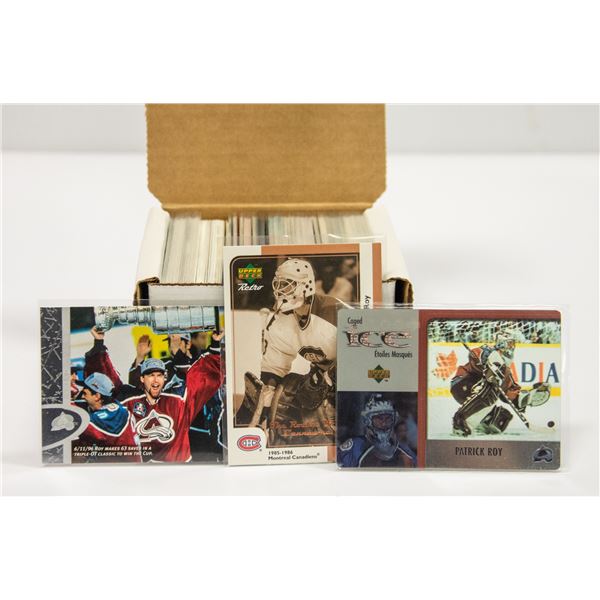 150 PLUS PATRICK ROY CARDS ONLY ESTATE COLLECTION