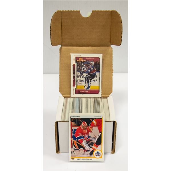 150 PLUS PATRICK ROY CARDS ONLY ESTATE COLLECTION