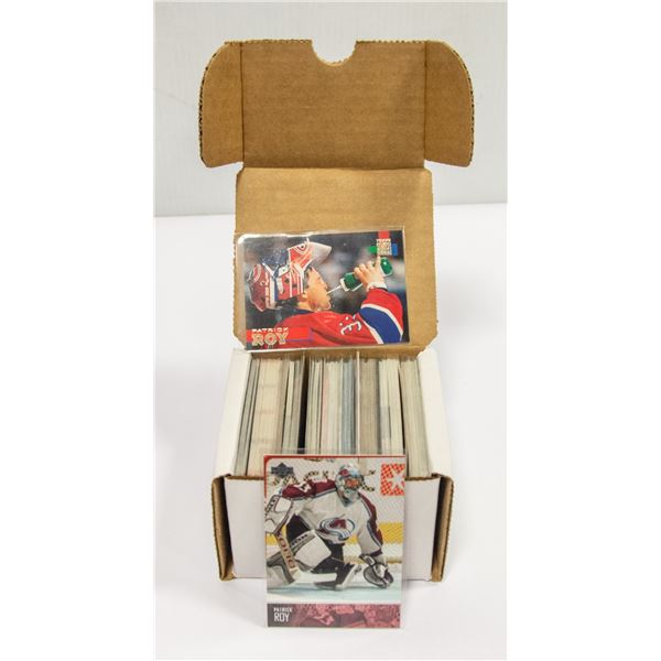 150 PLUS PATRICK ROY CARDS ONLY ESTATE COLLECTION