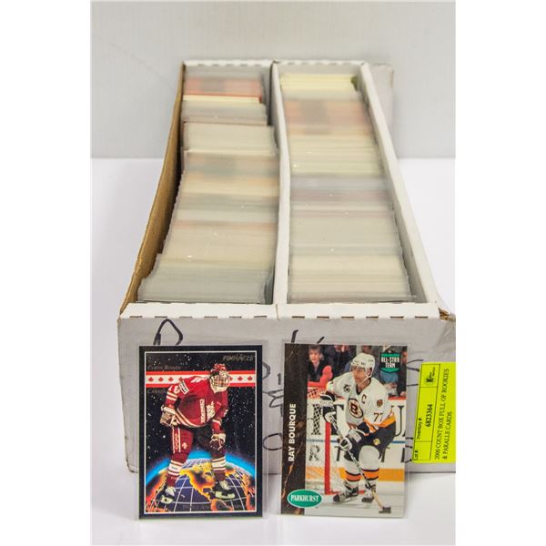 2000 COUNT BOX FULL OF ROOKIES & PARALLE CARDS