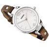 Image 2 : NEW FOSSIL WHITE DIAL BROWN LEATHER STRAP 32MM
