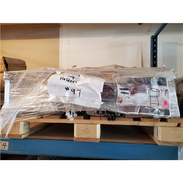 PALLET OF VARIOUS HOOKS & HOLDERS