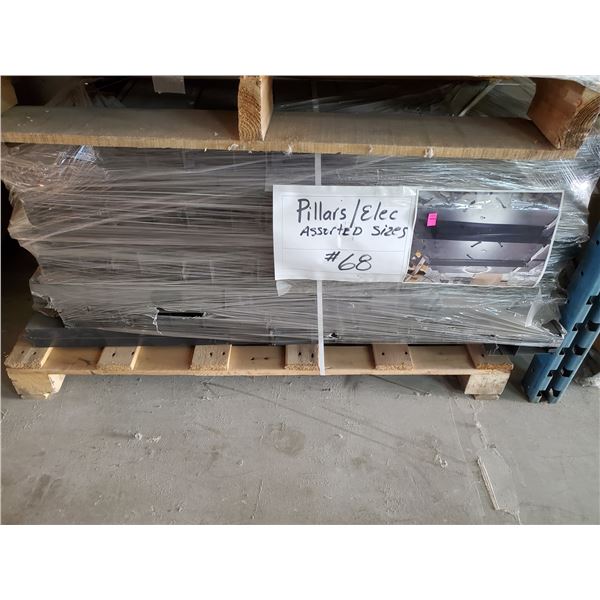 PALLET OF PILLERS, ASSORTED SIZES