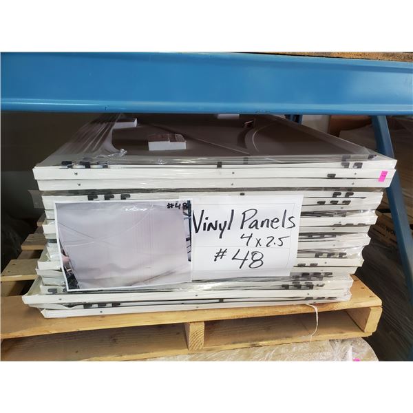 PALLET OF VINYL PANELS, 4FT X 2.5FT