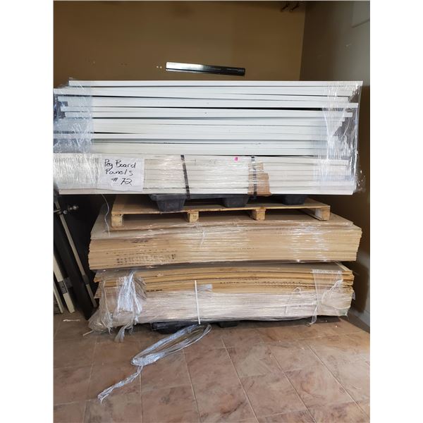 PALLET OF PEG BOARD PANELS