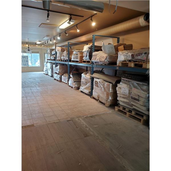 LOT OF PALLET RACKING, INCLUDES 11 UPRIGHTS