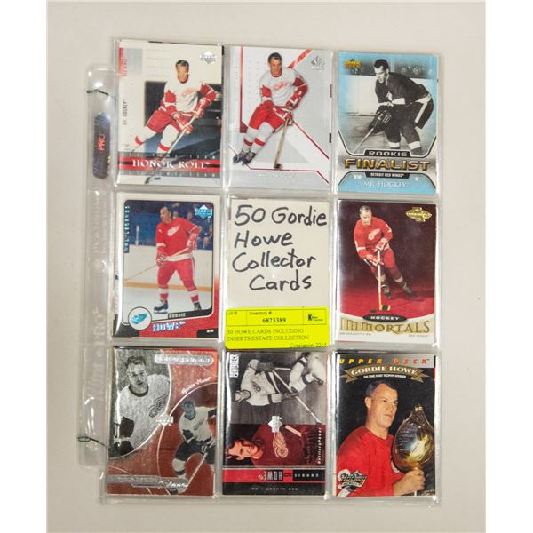 50 HOWE CARDS INCLUDING INSERTS ESTATE COLLECTION