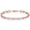 Image 3 : NEW ROSE GOLD PLATED TENNIS BRACELET