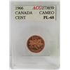 Image 1 : 1960 CANADIAN PENNY MS-66. ACG ACCUGRADE.