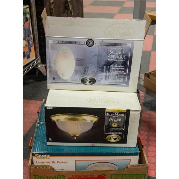 LOT OF NEW LIGHT FIXTURES