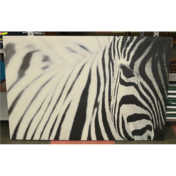 46.5 X 30.5 ZEBRA PRINT ON CANVAS