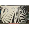Image 1 : 46.5 X 30.5 ZEBRA PRINT ON CANVAS