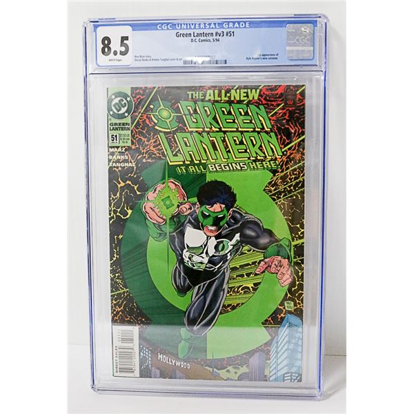 COLLECTIBLE CGC GRADED 8.5 GREEN LANTERN #51