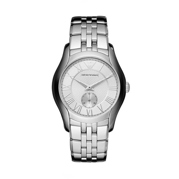 NEW ARMANI UNISEX 38MM SILVER DIAL MSRP $309
