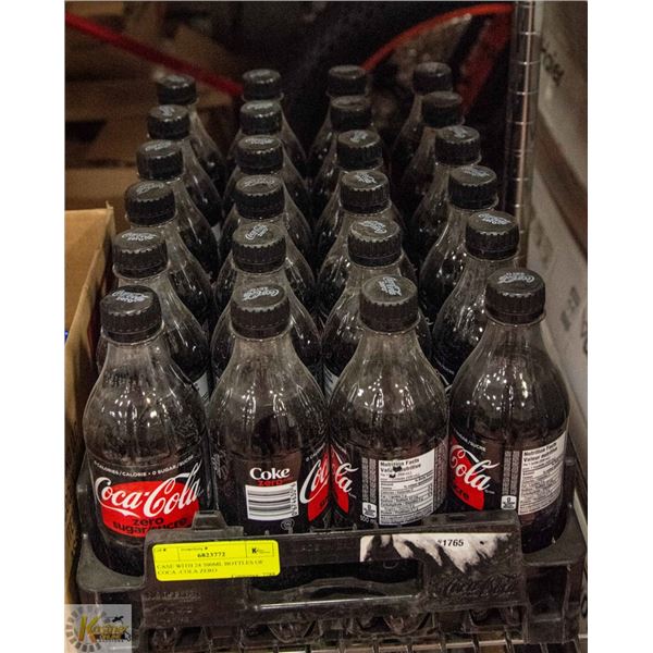 CASE WITH 24 500ML BOTTLES OF COCA -COLA ZERO