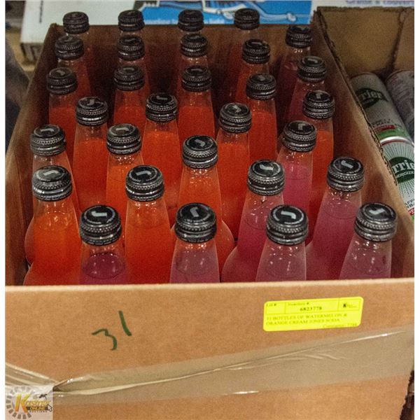31 BOTTLES OF WATERMELON & ORANGE CREAM JONES SODA