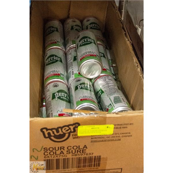 22 CANS OF PERRIER ENERGIZE POMEGRANATE FLAVOR