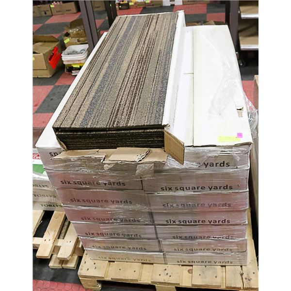 1 SKID: 15 CARTONS BROWN CARPET TILE
