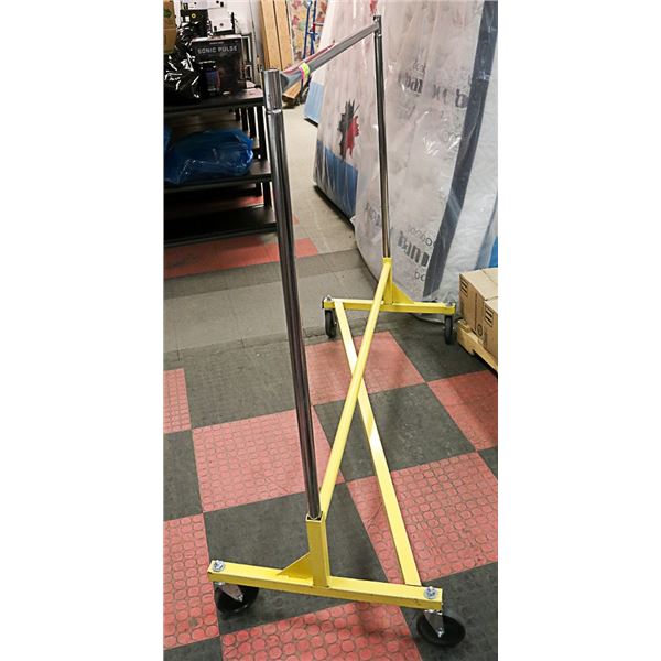 CLOTHING RACK ON CASTORS - HOLDS 400 LBS.