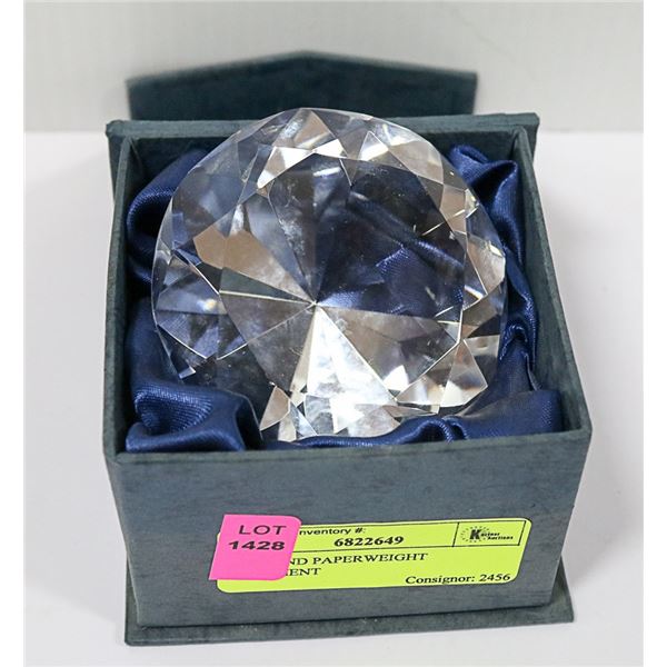 DIAMOND PAPERWEIGHT ORNAMENT