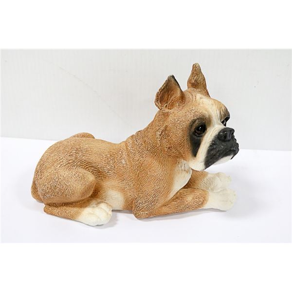 LARGE HEAVY COLLECTORS BOXER DOG WITH SEAL