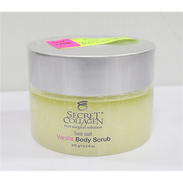 SECRET COLLAGEN SEA SALT VANILLA BODY SCRUB 375G