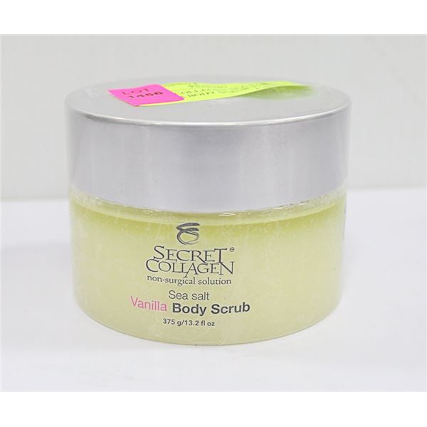 SECRET COLLAGEN SEA SALT VANILLA BODY SCRUB 375G