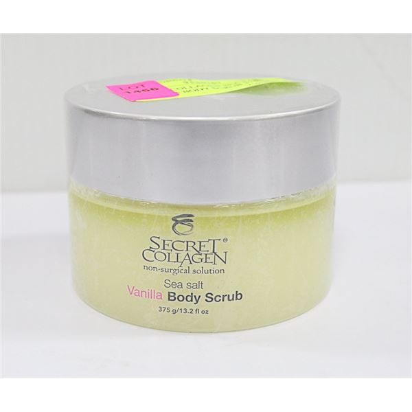 SECRET COLLAGEN SEA SALT VANILLA BODY SCRUB 375G