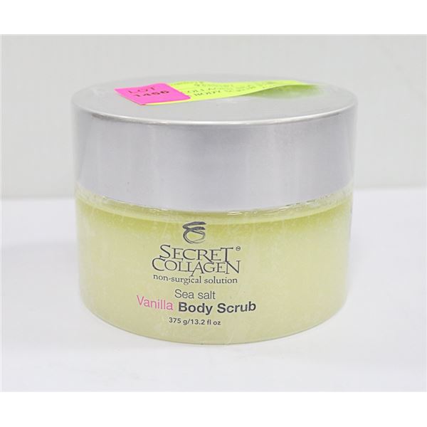SECRET COLLAGEN SEA SALT VANILLA BODY SCRUB 375G