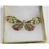 Image 1 : BUTTERFLY RHINESTONE BROOCH