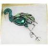 Image 1 : LARGE FLAMINGO RHINESTONE BROOCH